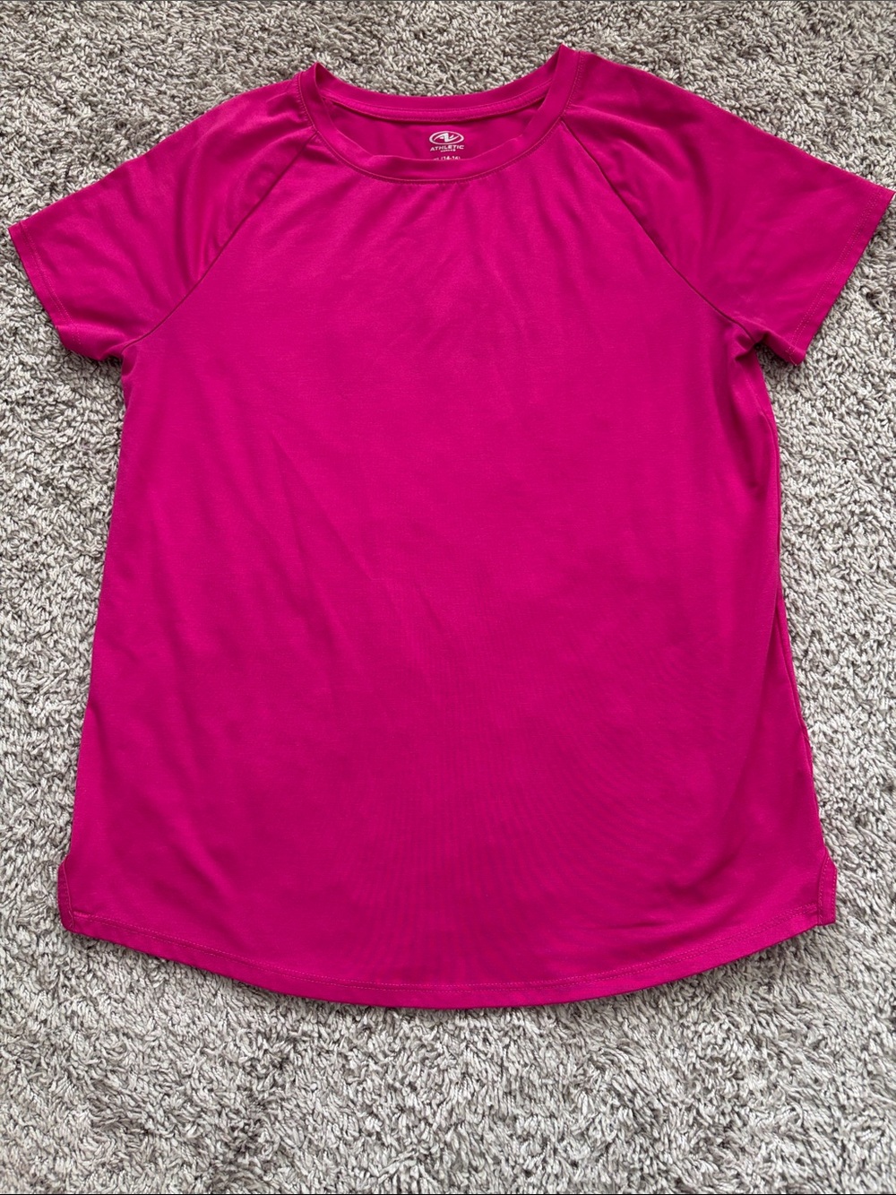 Magenta fuschia Active Short Sleeve Tee XL 14/16